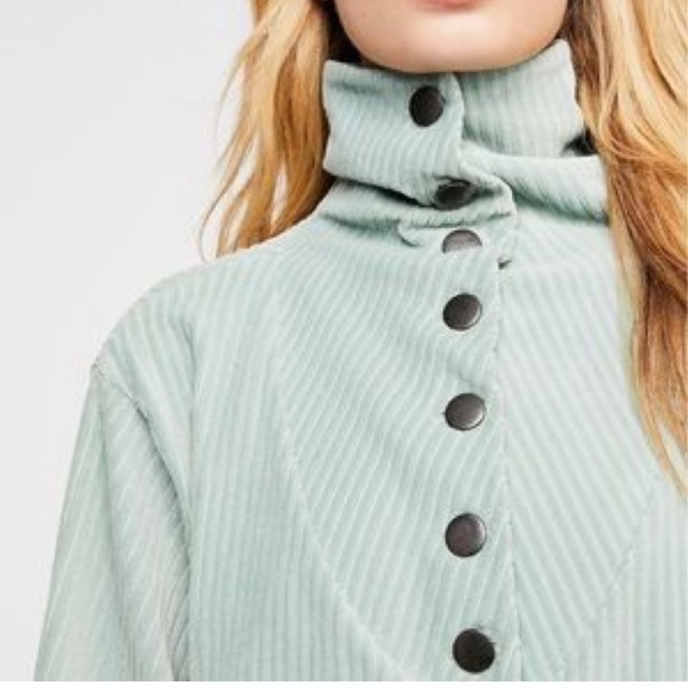 Free People Serena Pullover in Seamist - Picture 2 of 2
